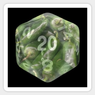 Nat20 Green Peppers Sticker